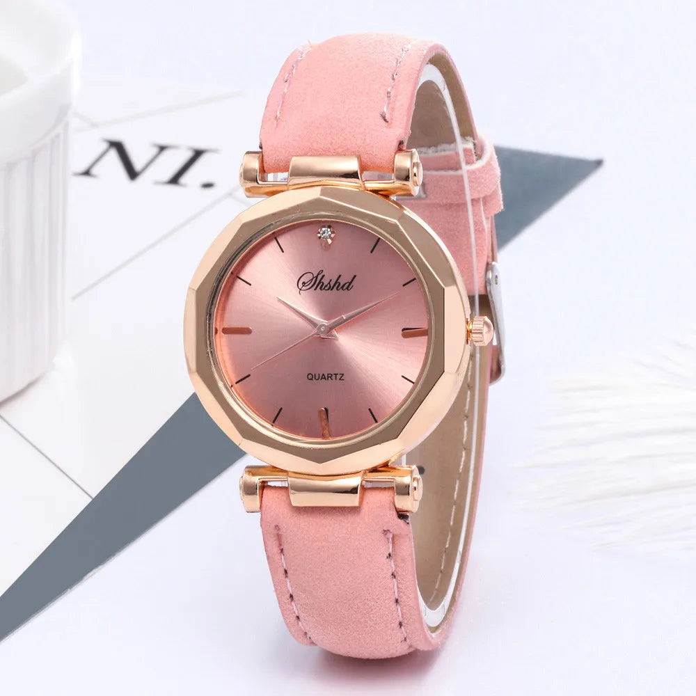 Elegant Leather Quartz Watch