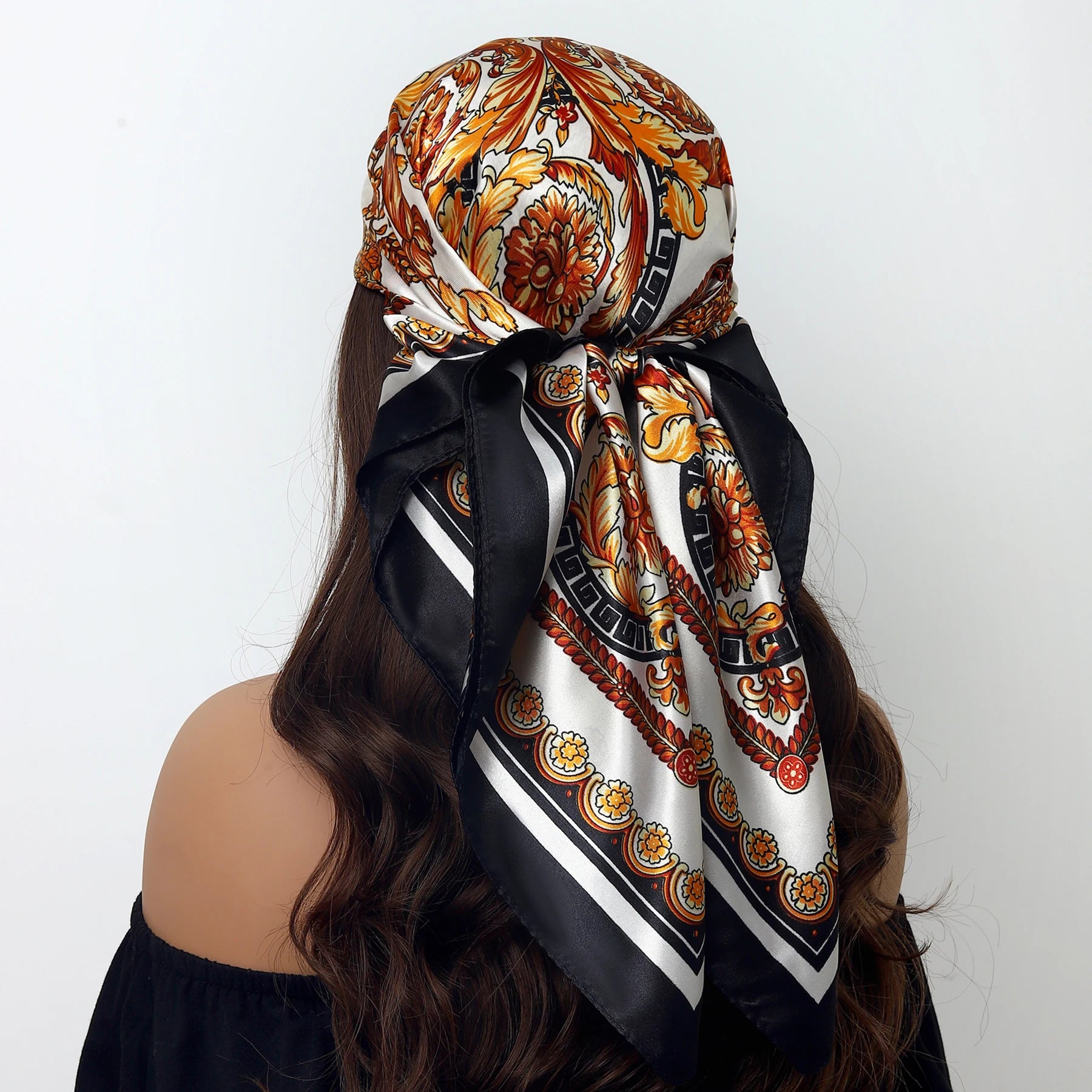 Leopard Silk Square Scarf