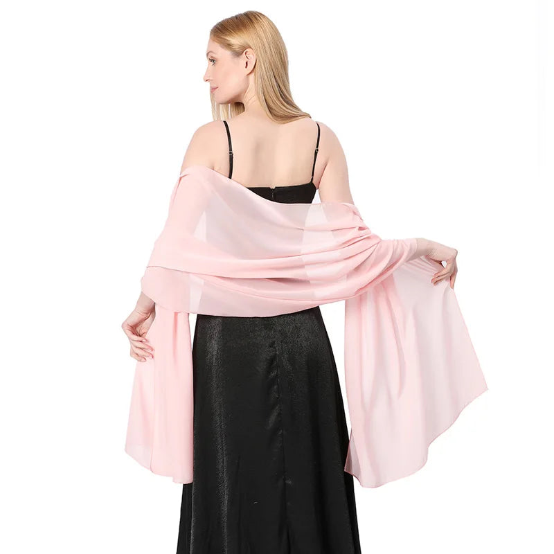 Chiffon Evening Shawl