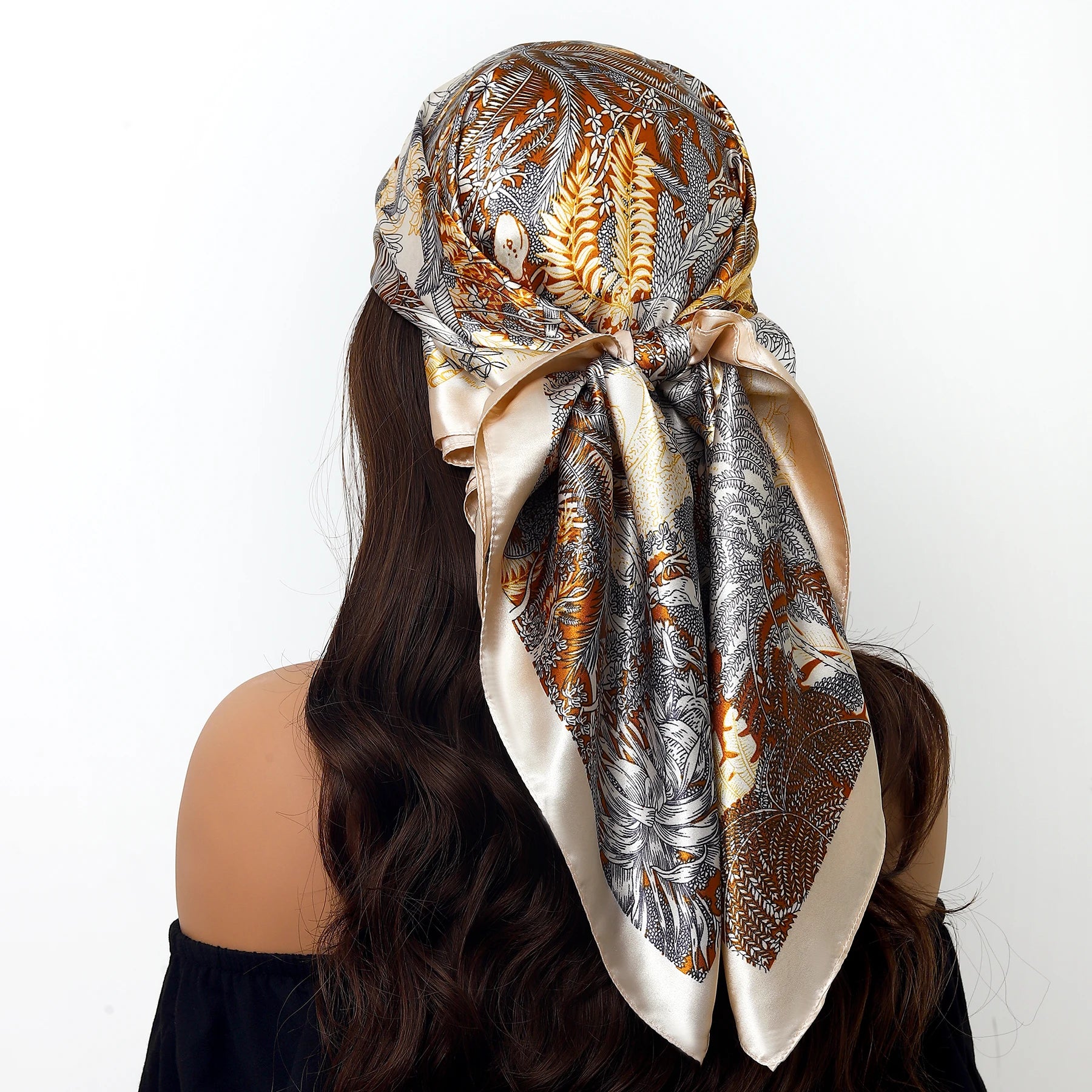 Leopard Silk Square Scarf
