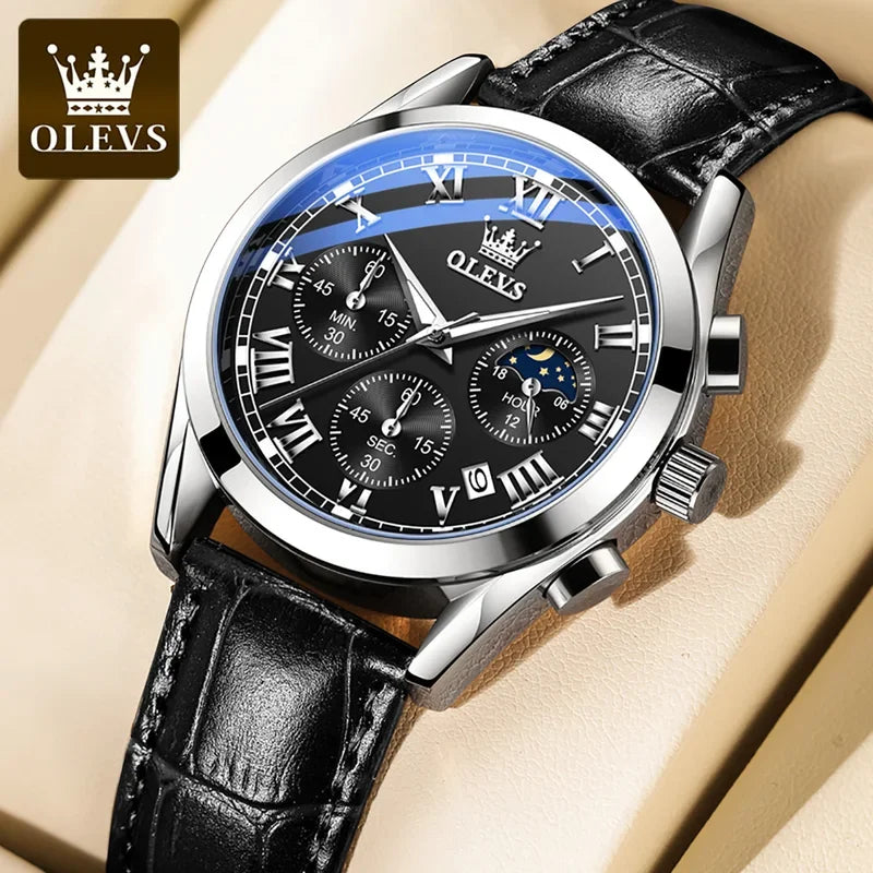Stainless Steel Multifunction Watch