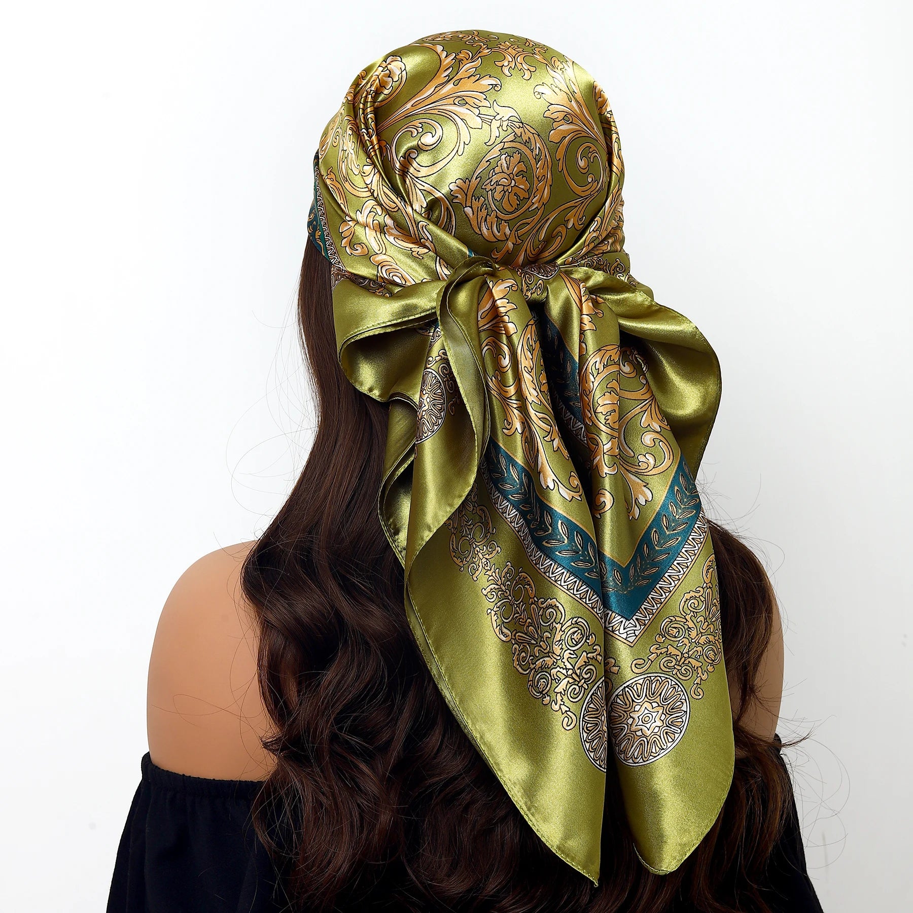 Leopard Silk Square Scarf