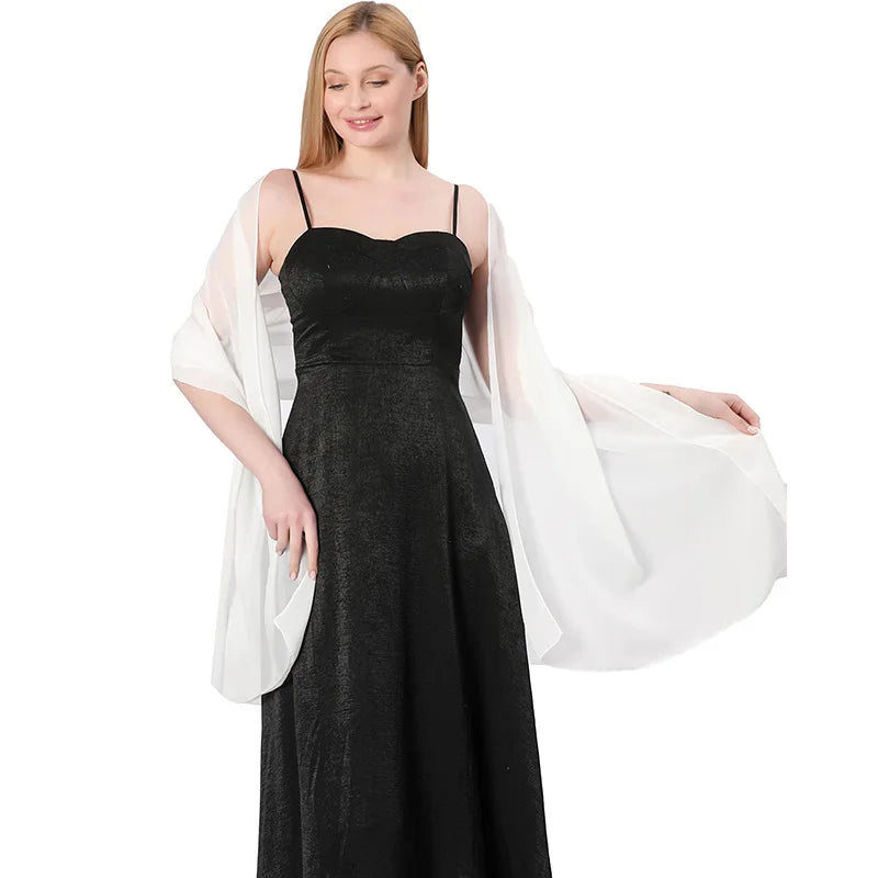 Chiffon Evening Shawl