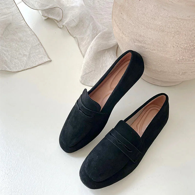 Suede Slip-On Flats