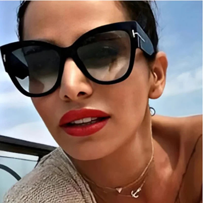 Cat Eye Gradient Sunglasses UV400