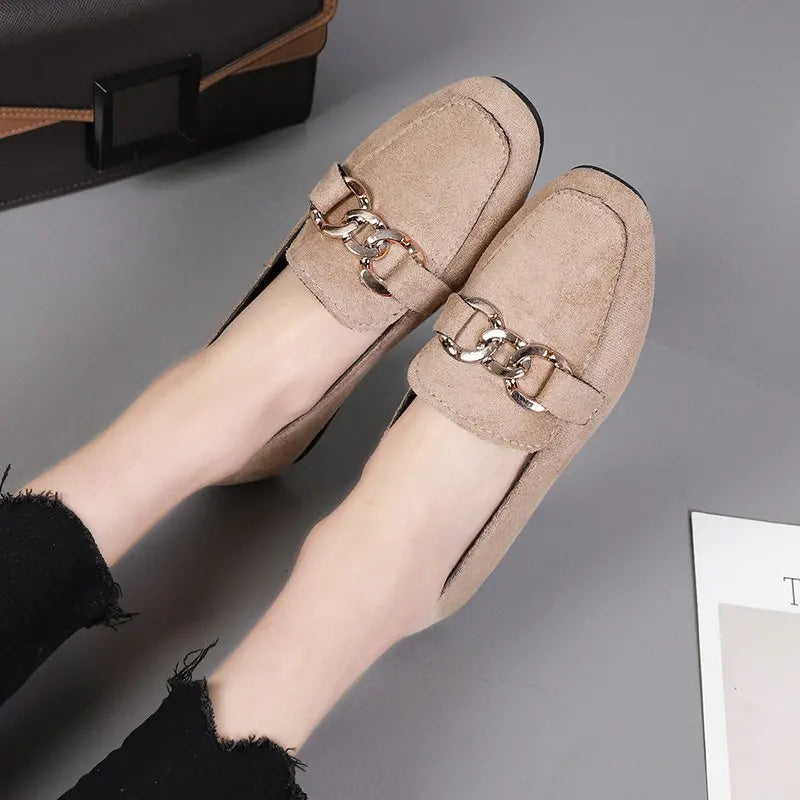 Metal Detail Loafers