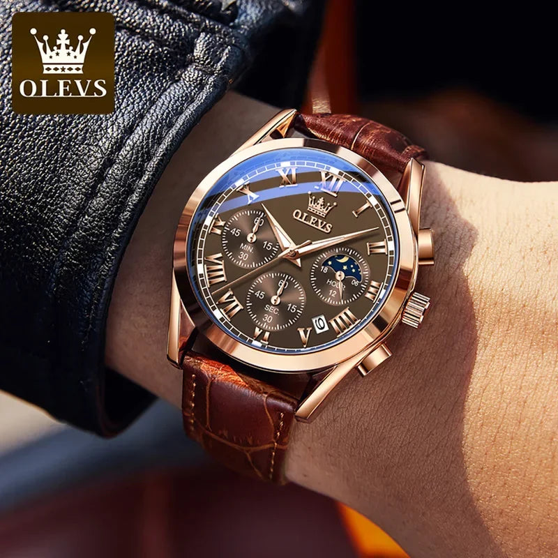 Stainless Steel Multifunction Watch