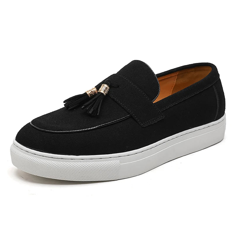 Suede Tassel Loafers