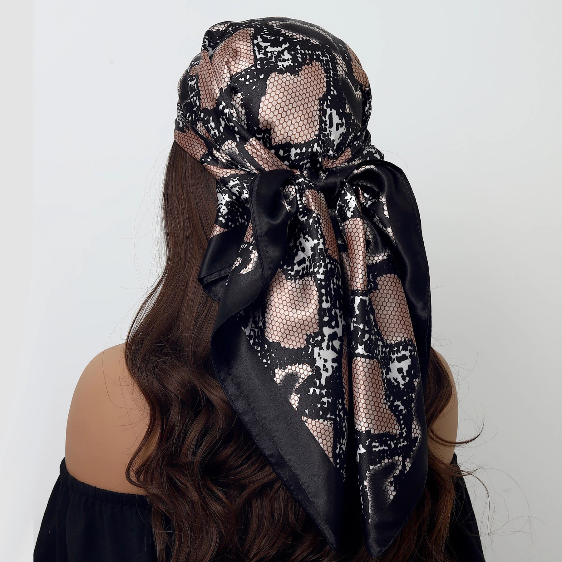 Leopard Silk Square Scarf