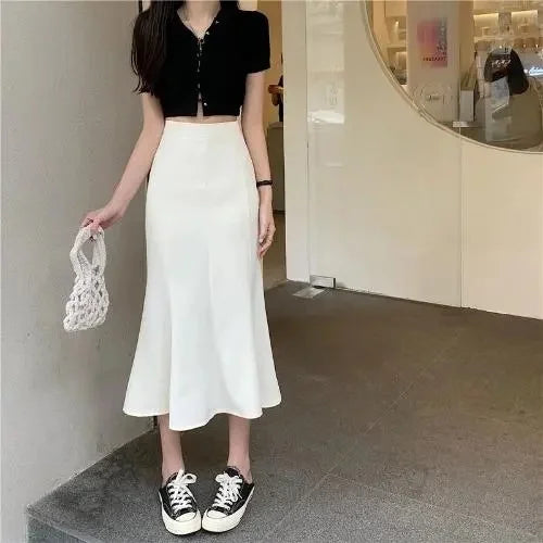 Plus Size Fishtail Skirt
