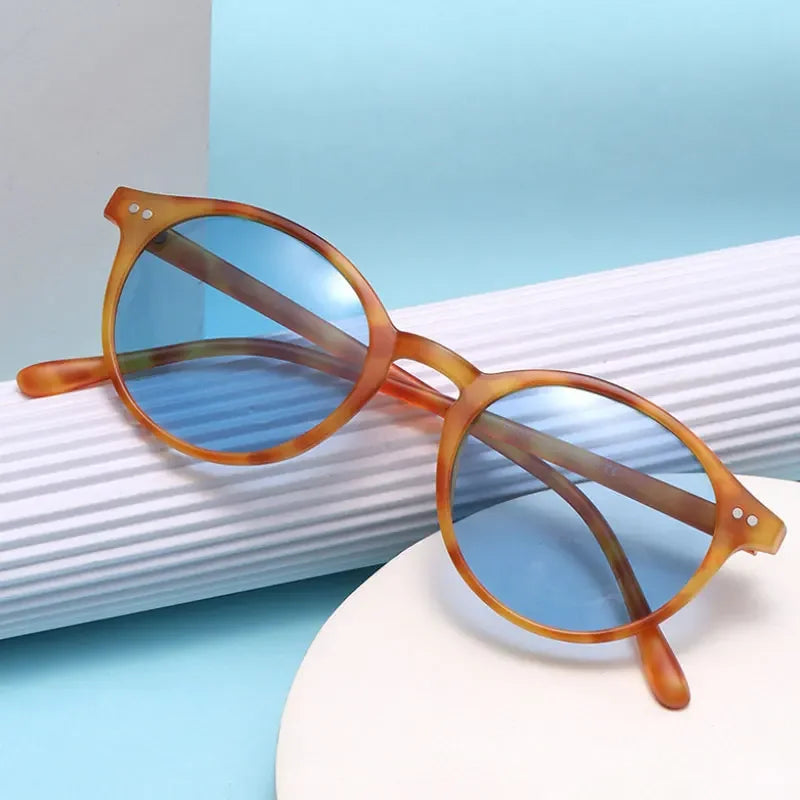 Retro Round Polarized Sunglasses