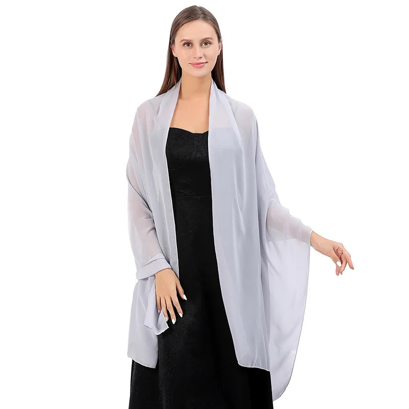 Chiffon Evening Shawl
