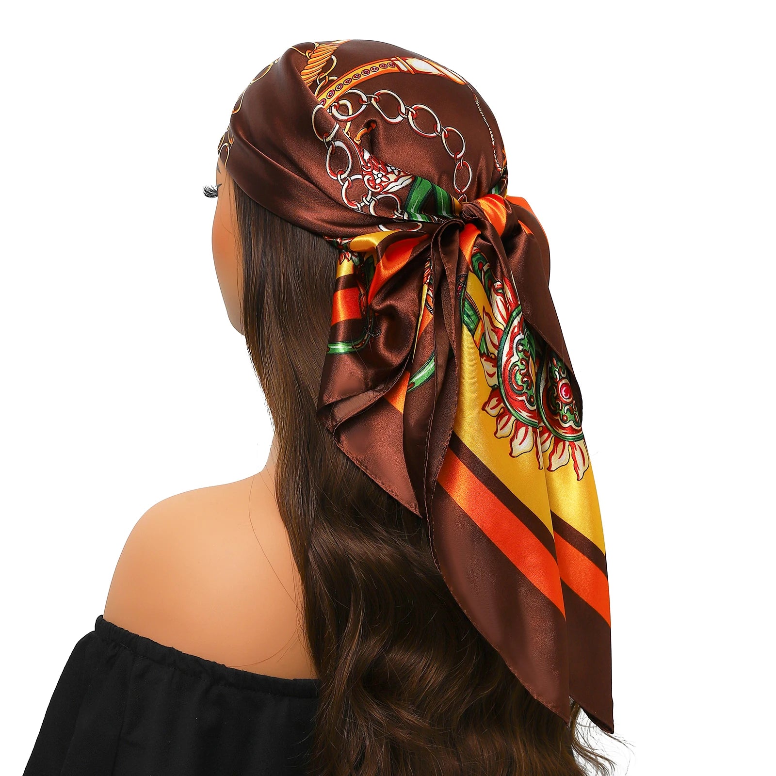 Leopard Silk Square Scarf