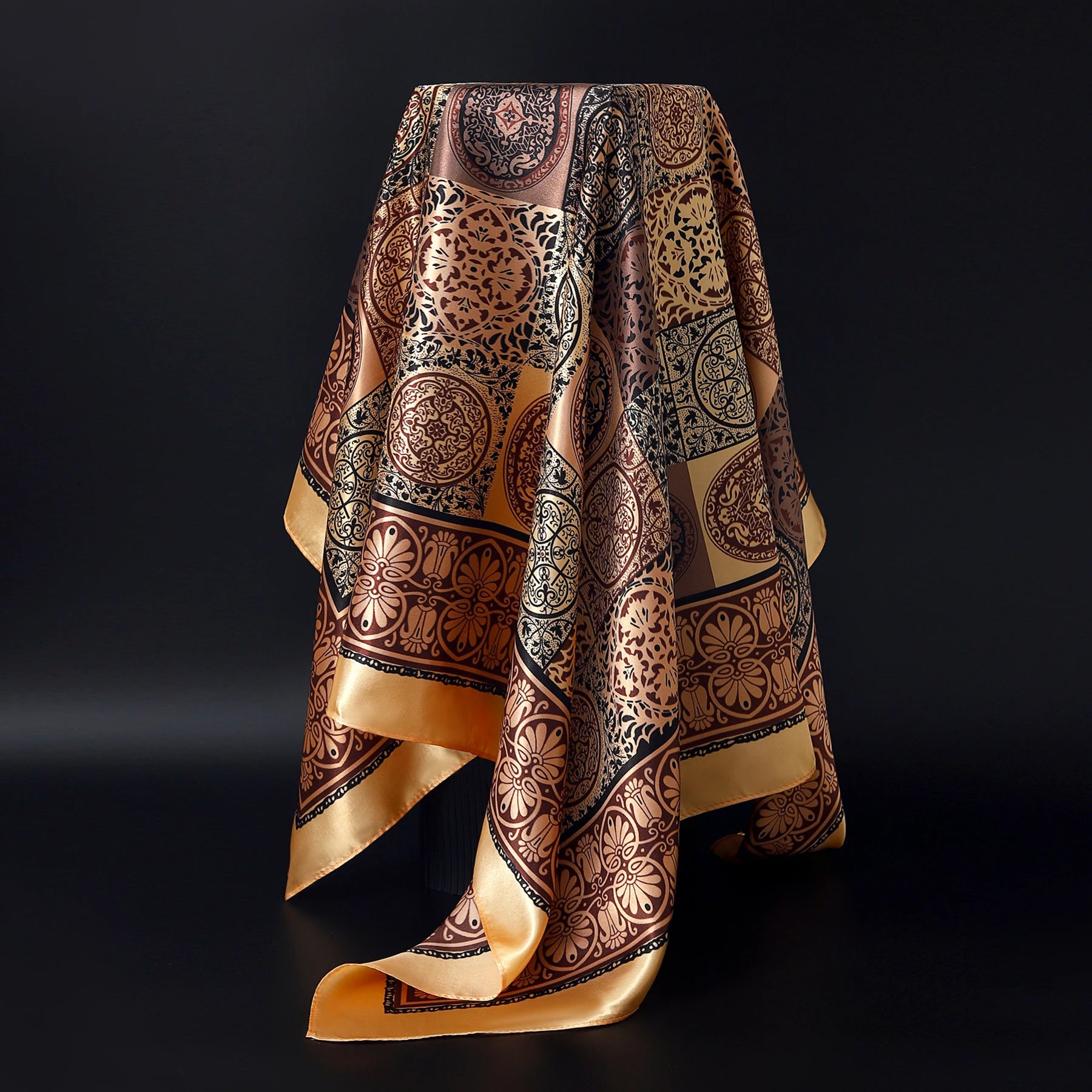 Leopard Silk Square Scarf