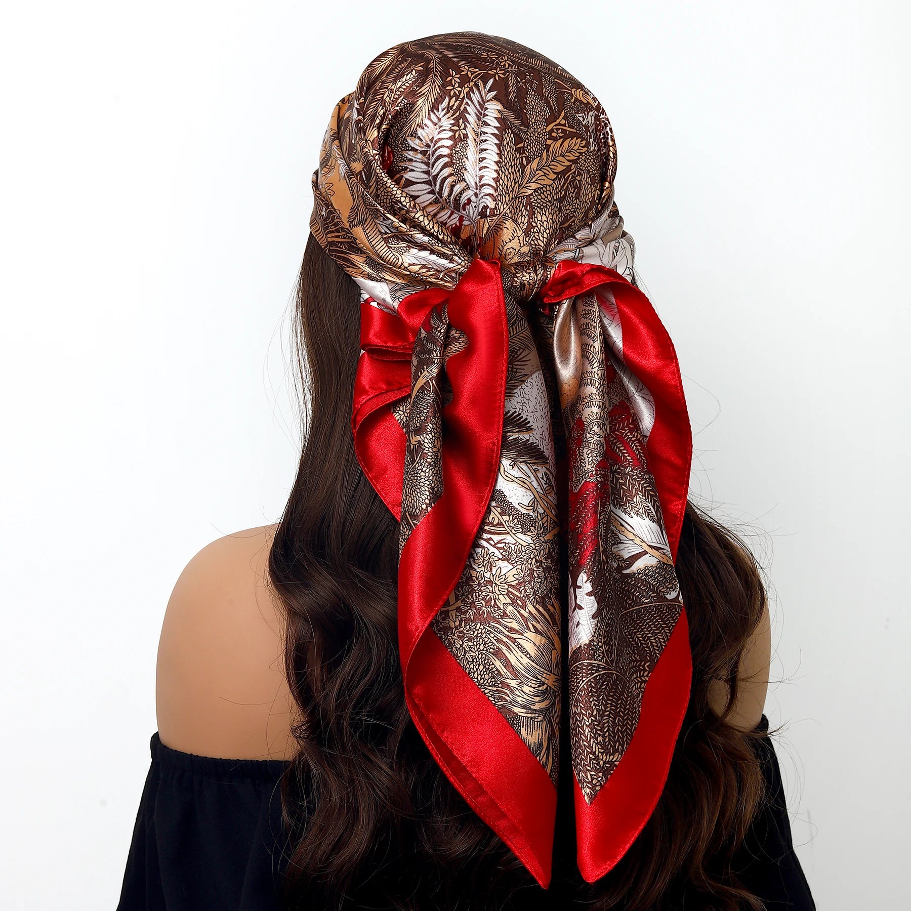 Leopard Silk Square Scarf