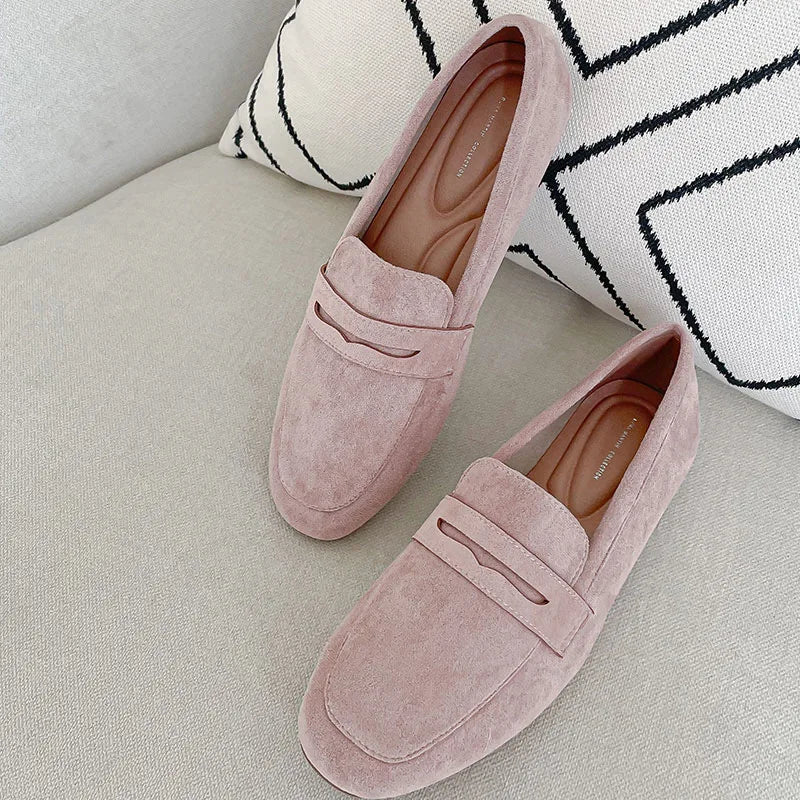 Suede Slip-On Flats