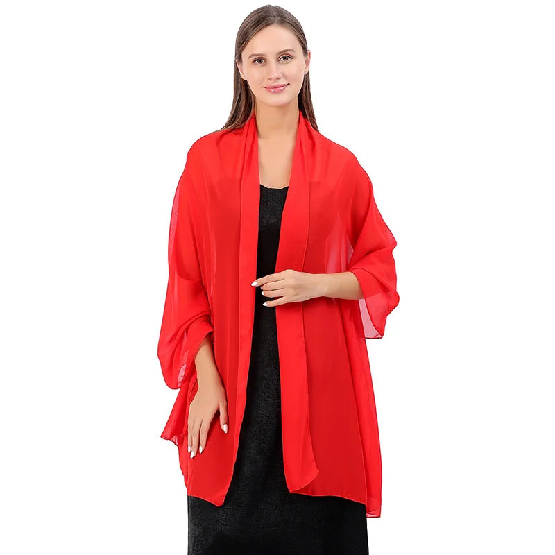 Chiffon Evening Shawl