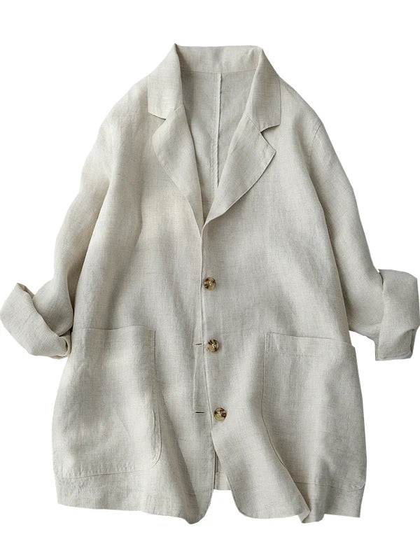 Linen Long Cardigan