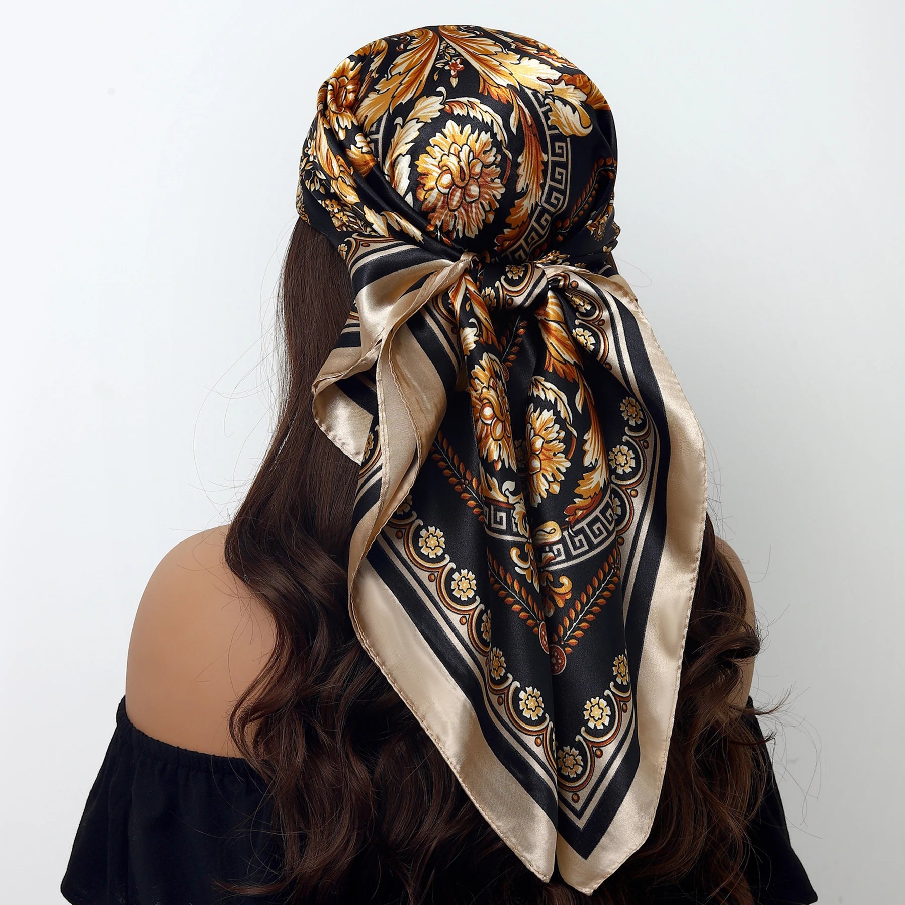 Leopard Silk Square Scarf