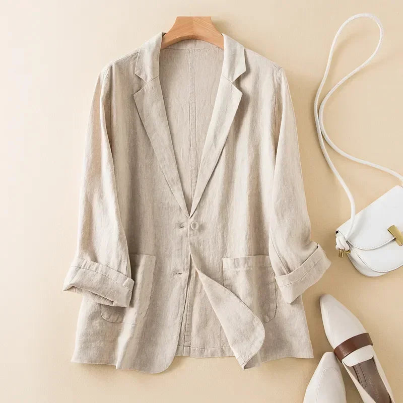 Cotton Linen Blazer