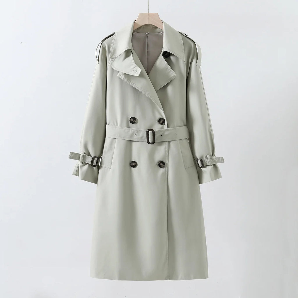 Women's Long Trench Coat Waterproof Autumn Fashion