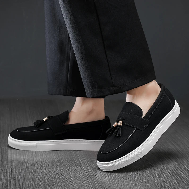 Suede Tassel Loafers