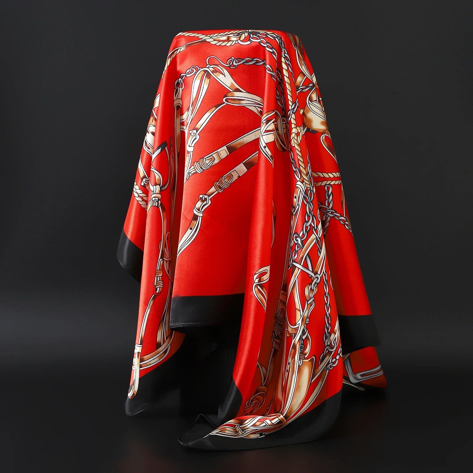 Leopard Silk Square Scarf