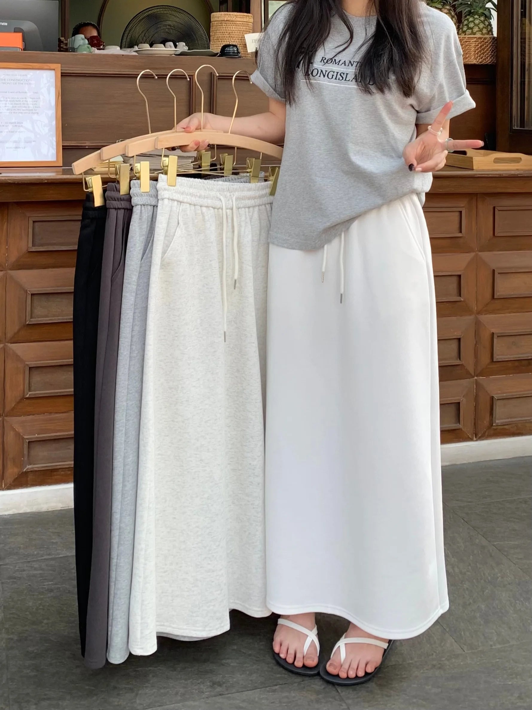 High-Waist Straight Skirt