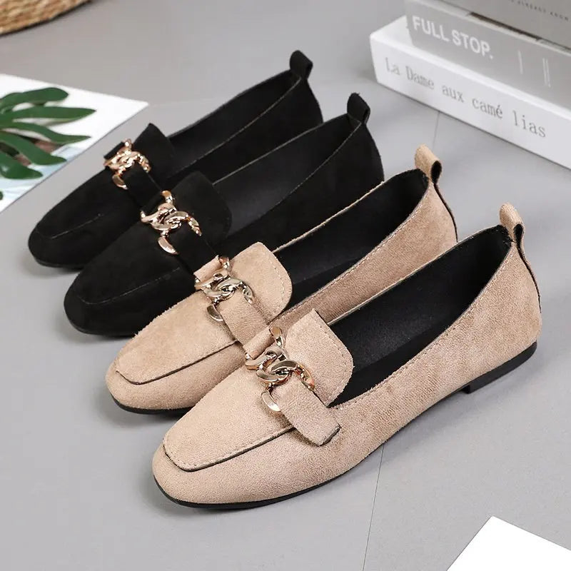 Metal Detail Loafers