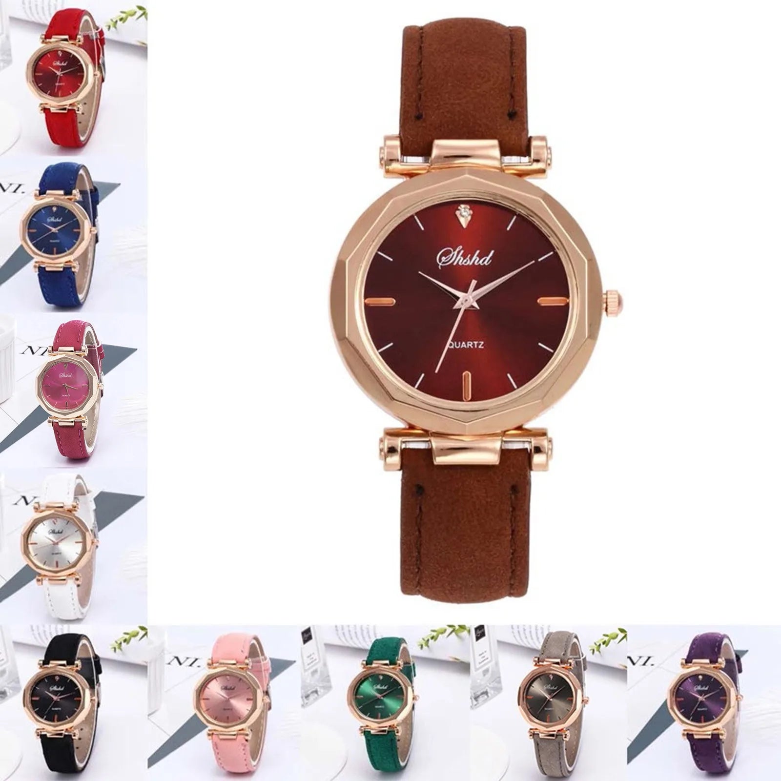 Elegant Leather Quartz Watch