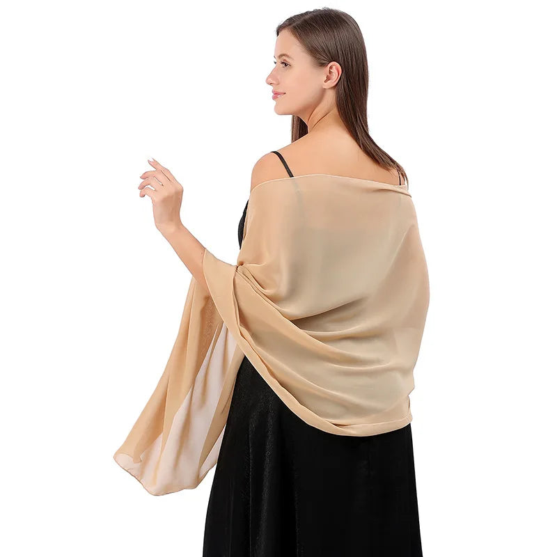 Chiffon Evening Shawl