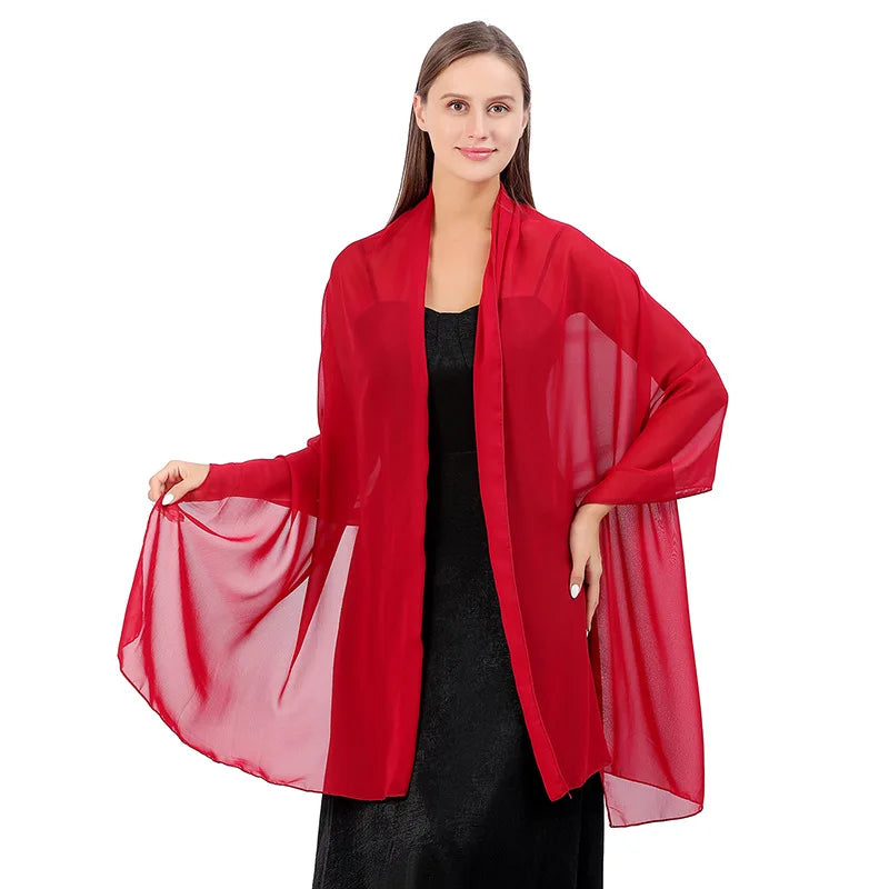 Chiffon Evening Shawl