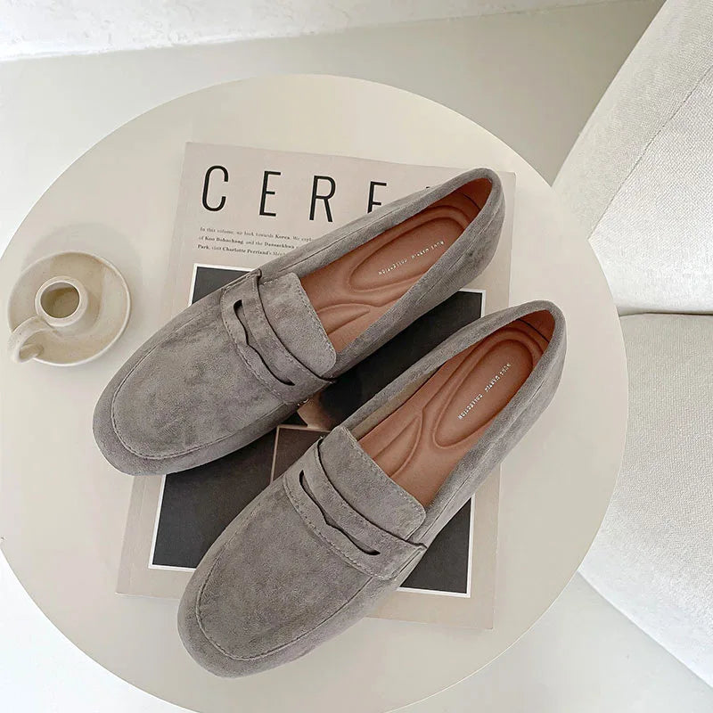 Suede Slip-On Flats